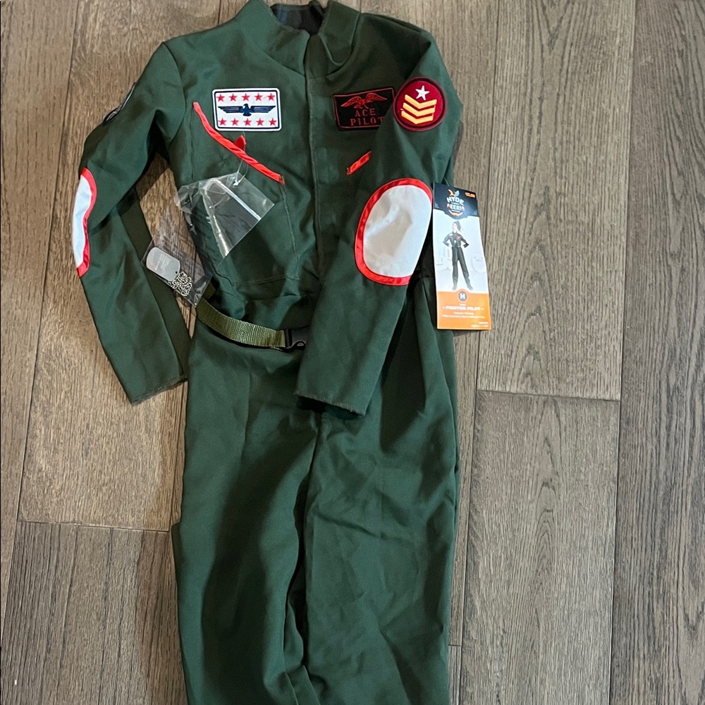 Kids Pilot Costume in Green